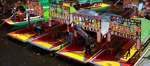 Las trajineras, típicas embarciones mexicanas - Sputnik Mundo