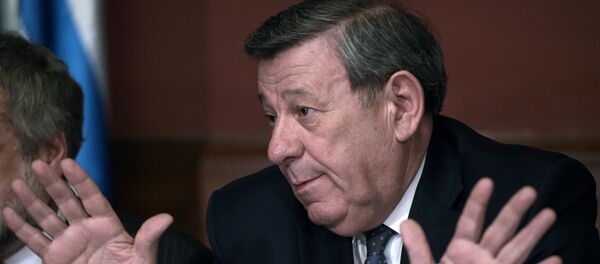 Uruguay's Foreign Minister Rodolfo Nin Novoa offers a press conference in Montevideo on October 7, 2016 - Sputnik Mundo