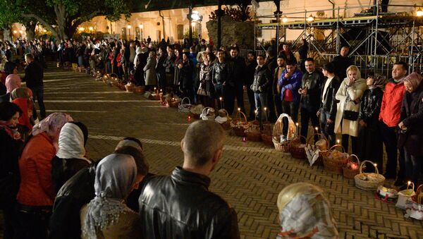 La celebración de Pascua en Kiev (archivo) La celebración de Pascua en Kiev (archivo) - Sputnik Mundo