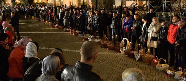 La celebración de Pascua en Kiev (archivo) - Sputnik Mundo