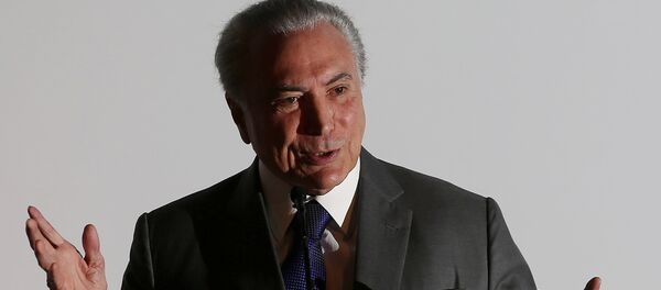 Michel Temer, presidente de Brasil Michel Temer, presidente de Brasil - Sputnik Mundo