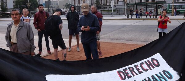 Paro migrante en Buenos Aires - Sputnik Mundo