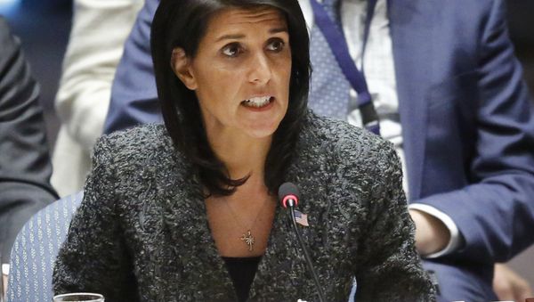 Nikki Haley, embajadora de EEUU ante la ONU Nikki Haley, embajadora de EEUU ante la ONU - Sputnik Mundo