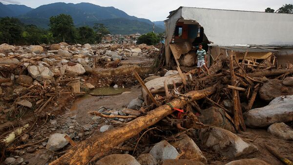 Mocoa después de la avalancha (archivo) - Sputnik Mundo