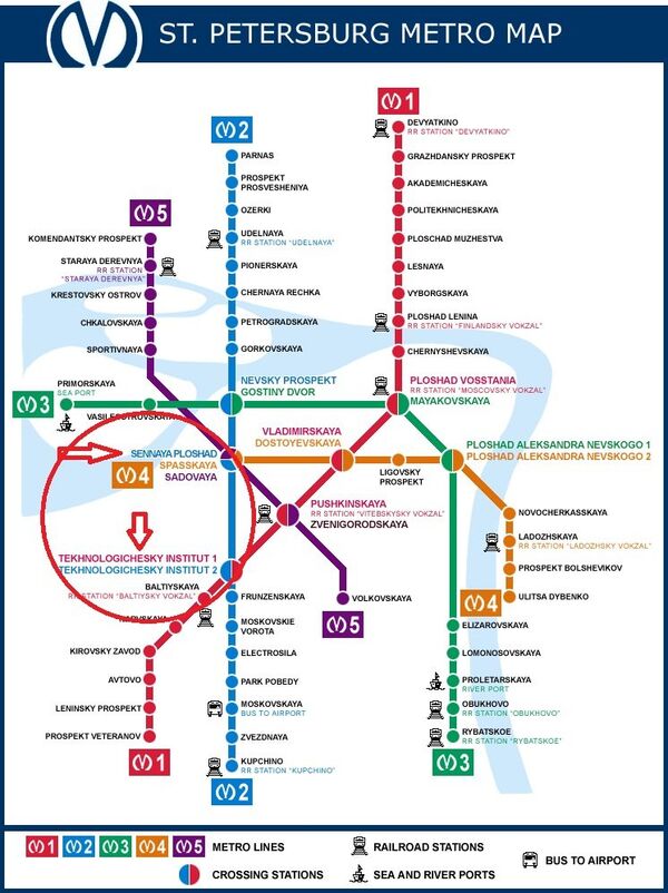 Lugar de la explosión en el metro de San Petersburgo - Sputnik Mundo