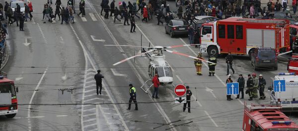 Un helicóptero cerca del lugar del incidente - Sputnik Mundo