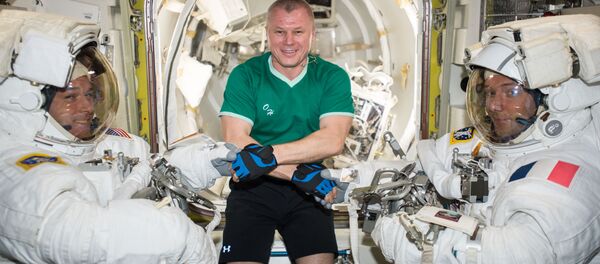 Cosmonautas de la NASA, Roscosmos y la ESA (archivo) - Sputnik Mundo