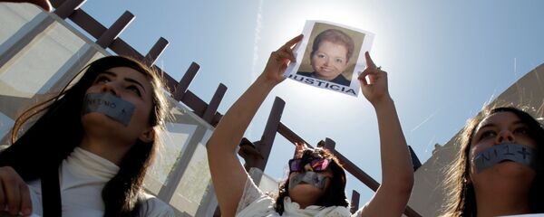 Protesta en México tras el asesinato de la periodista Miroslava Breach (archivo) - Sputnik Mundo