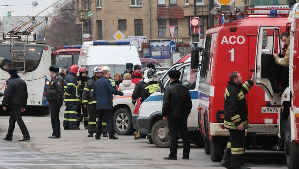 Situación en San Petersburgo tras la explosión en el metro - Sputnik Mundo