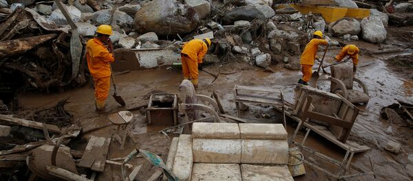 Consecuencias de avalancha en Colombia Consecuencias de avalancha en Colombia - Sputnik Mundo