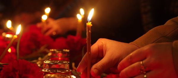 Las velas en homenaje de las víctimas de la explosión en San Petersburgo - Sputnik Mundo