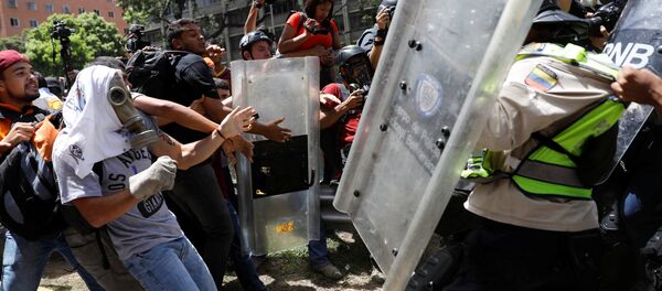 Choques en Caracas - Sputnik Mundo