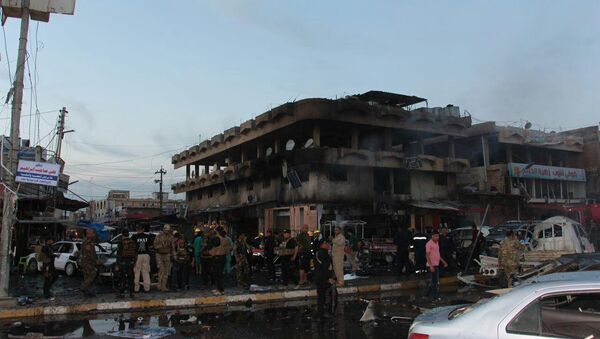 Ciudad iraquí de Tikrit tras una explosión (archivo) - Sputnik Mundo