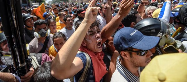 Protestas de la oposición en Venezuela (archivo) - Sputnik Mundo
