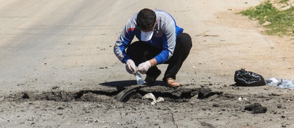 Lugar del ataque químico en Jan Sheijun, Idlib - Sputnik Mundo