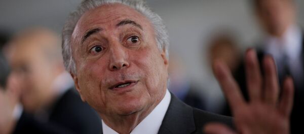 Michel Temer, presidente de Brasil Michel Temer, presidente de Brasil - Sputnik Mundo