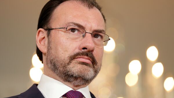 Mexican Foreign Minister Luis Videgaray stands during a meeting with U.S. Secretary of State Rex Tillerson at the State Department in Washington, U.S. - Sputnik Mundo