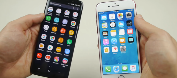 Samsung vs iPhone - Sputnik Mundo