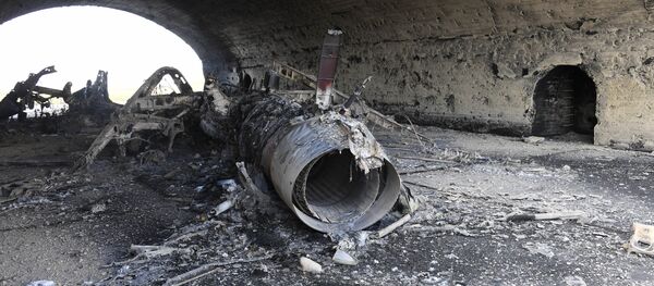 Consecuencias del bombardeo de EEUU en Shairat - Sputnik Mundo