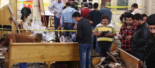 Explosión en la iglesia copta de Mar Girgis el 9 de abril de 2017 - Sputnik Mundo
