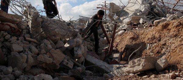 Edificios destruidos en Siria Edificios destruidos en Siria - Sputnik Mundo