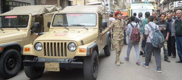Militares egipcios en El Cairo - Sputnik Mundo