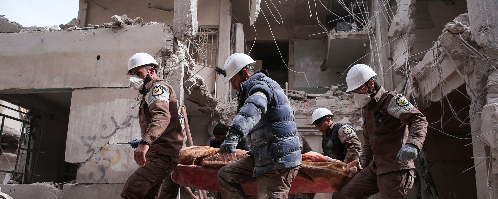 Miembros de los Cascos Blancos en Siria (archivo) - Sputnik Mundo, 1920, 04.04.2022