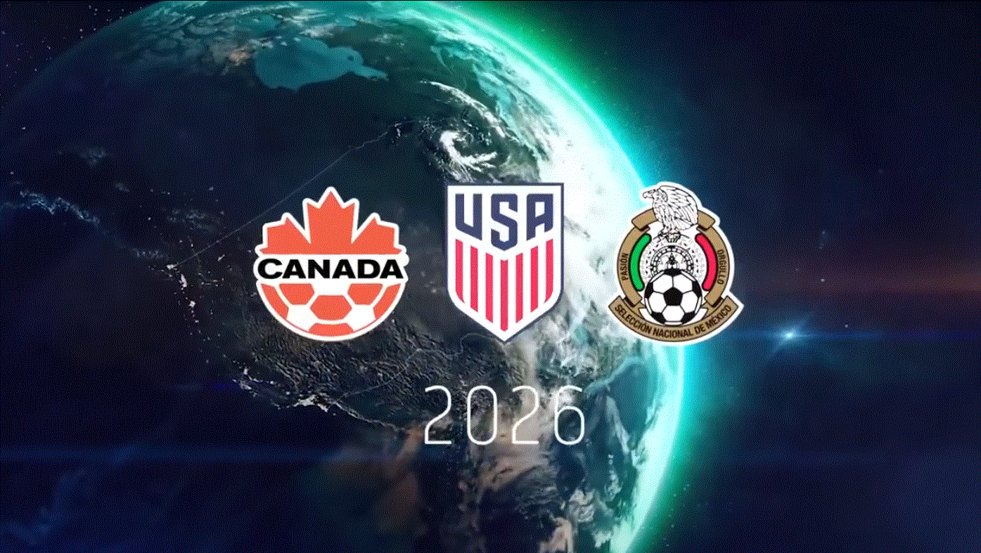 El logo de las tres Federaciones que aspiran a acoger el Mundial de 2026 - Sputnik Mundo