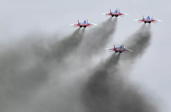 Las Fuerzas Aéreas rusas se preparan para el desfile del Día de la Victoria Las Fuerzas Aéreas rusas se preparan para el desfile del Día de la Victoria - Sputnik Mundo