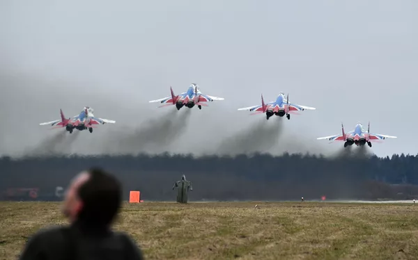 Las Fuerzas Aéreas rusas se preparan para el desfile del Día de la Victoria Las Fuerzas Aéreas rusas se preparan para el desfile del Día de la Victoria - Sputnik Mundo