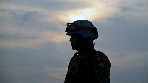 Un Casco Azul en Haití - Sputnik Mundo