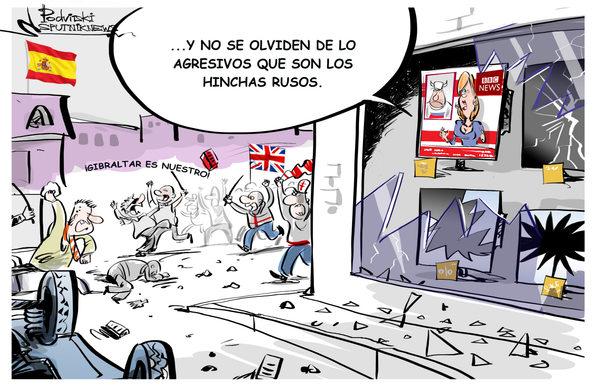 Gibraltar es nuestro: violentos hinchas… ¿británicos? - Sputnik Mundo
