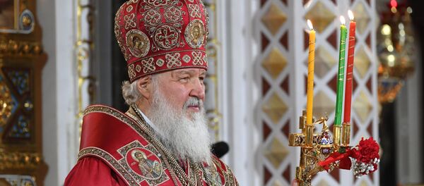 Patriarca de Moscú y de toda Rusia, Kiril ofrece liturgia de Pascua en la Catedral del Cristo Salvador Patriarca de Moscú y de toda Rusia, Kiril ofrece liturgia de Pascua en la Catedral del Cristo Salvador - Sputnik Mundo