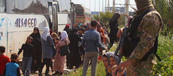 Evacuación de los civiles de las localidades sirios Fua y Kefraya - Sputnik Mundo