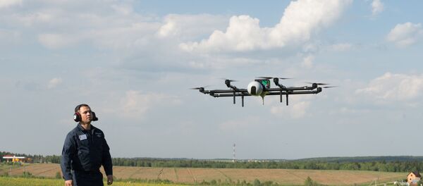 Демонстрационные полеты беспилотных летательных аппаратов Демонстрационные полеты беспилотных летательных аппаратов - Sputnik Mundo