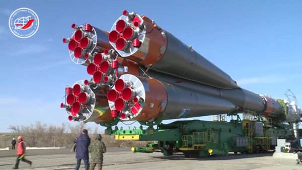 La nave espacial Soyuz MS-04, rumbo al cosmódromo de Baikonur - Sputnik Mundo