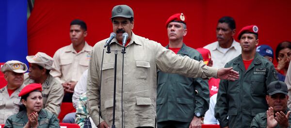 Nicolás Maduro, presidente de Venezuela, durante la celebración del Día de la Milicia - Sputnik Mundo