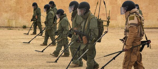 Zapadores rusos en Siria (Archivo) - Sputnik Mundo