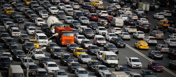 El tráfico en Moscú - Sputnik Mundo
