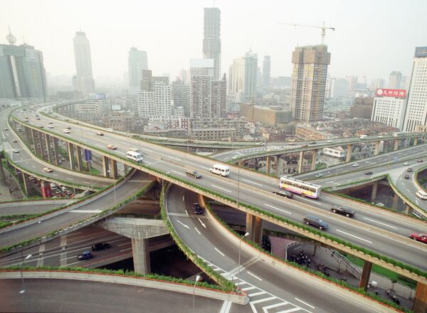 Carreteras en Shanghai Carreteras en Shanghai - Sputnik Mundo
