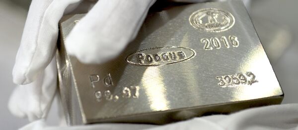 Un lingote de paladio - Sputnik Mundo
