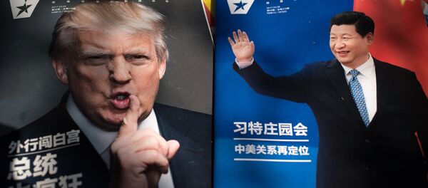 Los presidentes de China y EEUU, Donald Trump y Xi Jinping - Sputnik Mundo