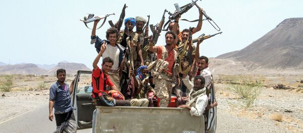 Los partidarios yemeníes de la coalición liderada por Arabia Saudí (archivo) Los partidarios yemeníes de la coalición liderada por Arabia Saudí (archivo) - Sputnik Mundo