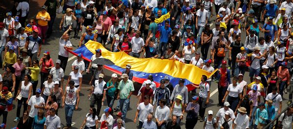 Manifestación de la oposición en Venezuela (archivo) - Sputnik Mundo