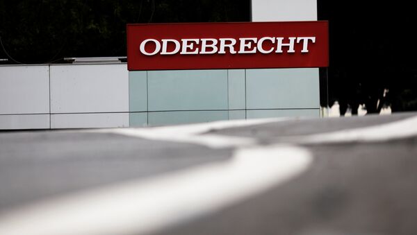 El logo de Odebrecht (archivo) - Sputnik Mundo