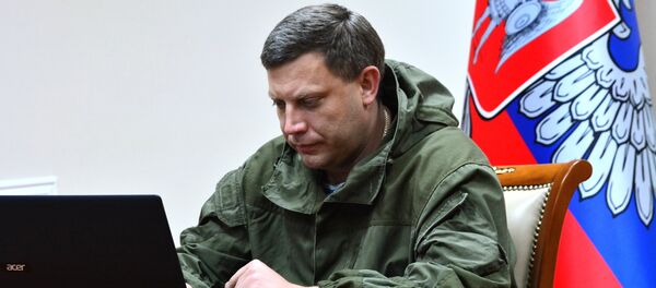 Alexandr Zajárchenko, líder de la autoproclamada República Popular de Donetsk Alexandr Zajárchenko, líder de la autoproclamada República Popular de Donetsk - Sputnik Mundo