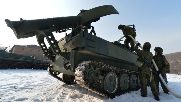 Учения отдельного батальона морской инженерной службы Тихоокеанского флота - Sputnik Mundo