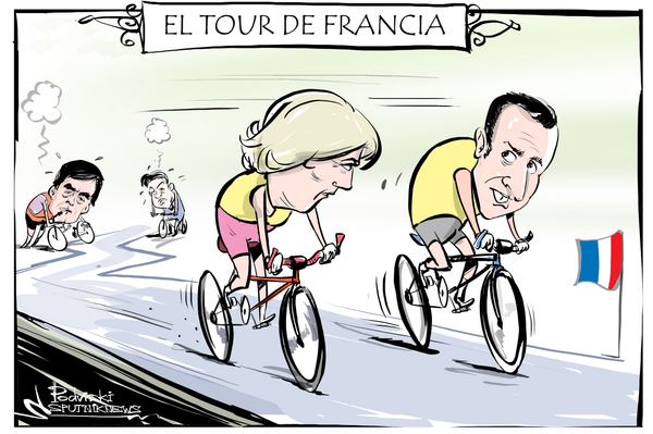 ¿Le Pen o Macron? El Tour de Francia se decidirá en la segunda etapa - Sputnik Mundo