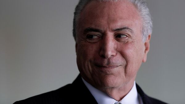 Michel Temer, presidente de Brasil (archivo) - Sputnik Mundo