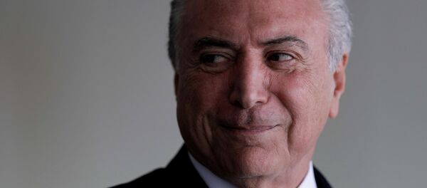 Michel Temer, presidente de Brasil (archivo) - Sputnik Mundo